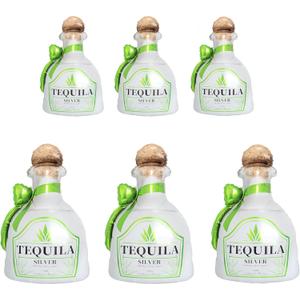 6Pcs Tequila Balloons/Tequila Party Decorations for Green Bow Lime Balloons/Margs and Matrimony Bachelorette/Gimme One Margarita Themed Decor/Moo Moos and Margaritas Party Decorations