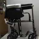Invacare Transport Wheelchair for Adults, Compact Lightweight Wheel Chair with Foldable Backrest, Flip-Back & Removable Desk-Length Arms, 19" Seat, Swing-Away Footrests, Portable Travel Transfer Chair