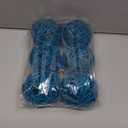 PATIKIL 3 Inch Wicker Rattan Balls, 6 Pcs Decorative Balls for Centerpiece Bowls Wedding Party Home Decor DIY Craft, Blue