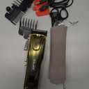 Hair Clippers for Men, Cordless & Corded Barber Clipper with 5Hrs Runtime, 7000RPM Rotary Motor & LED Display, Waterproof Professional Hair Cutting Kit for Men and Home Use (Gold)