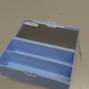 Daily Contact Lens Case - Travel Contact Case, Daily Lens Organizer, Flip Top Eye Contacts Carrier for Disposable Lenses & Dailies, Light Blue