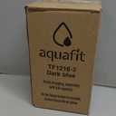 AQUAFIT 64 oz Water Bottle with Time Marker - Straw & Chug Lid - BPA Free Half Gallon Gym Water Bottle with Handle - Big Gallon Jug (Blue, 64 Ounces)