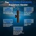 Mini Aquarium Heater 5V/2A USB 10W Super Small Fish Tank Heater with Digital Display Thermostat, Alumina Ceramic Betta Tank Heater Turtle Heater for Tanks up to 1 Gallon