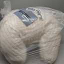 Blissful Diary Reading Pillow for Sitting in Bed, Flannel Back Pillow Bed Sitting Up for Adult & Children, Backrest Cushion for Sit Up in Couch or Floor, Dorm Essentials, Cream White