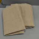 DWCN Beige Sheer Curtains Semi Transparent Voile Rod Pocket Curtains for Bedroom and Living Room, 52 x 72 inches Long, Set of 2 Panels