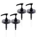 Mason Jar Syrup Dispenser Pump Lids Mason Jar Pump Lid Wide Mouth Airtight & Leak-Proof Coffee Bar Syrup Dispenser Pump Food Grade Honey Sauce Pump for Wide Mouth Mason Jar 4 Packs (Jar Not Included)