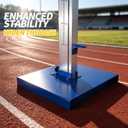 Track Field High Jump Stand, 2PCS Adjustable Aluminum, 1-7.5 Ft, Large Base