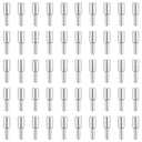 INCREWAY 36pcs Sliver Cabinet Board Support Pegs, 3mm Metal Shelf Pins, Small Shelf Support Pins for Cabinets Bookcase Shelves Cupboard