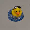 Lid Plate Topper for Stanley Cup 40 30 oz - Cute Decoration Accessories for Tumbler, Water Botter Bling Decor for Women Girls (Blue Yellow Rubber Duck)