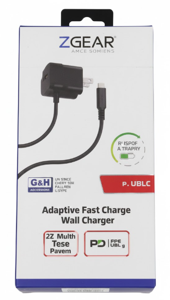 ZGEAR Adaptive Fast Charge Wall Charger