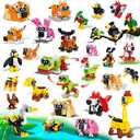 INSOON 30 Animals Pack Party Favors for Kids, 750 PCS Animals Building Block Toy for Goodie Bag Stuffers Classroom Student Prizes Mothers Day Children's Day Birthday Gifts for Boys Girls Ages 6+