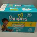 Pampers Swaddlers Diapers, Size 3 (13-26 lbs), 136 Count, Absorbent, Keeps Baby Dry and Comfortable, Skin Safe Disposable Baby Diaper (Packaging May Vary)
