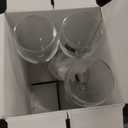 Krosno White Wine Glasses 4 x 9.5 oz, Set of 4,Perla Collection, Elegant Rounded Shape, Durable Crystalline Glass, Unique Design, Dishwasher Safe, Made in Europe