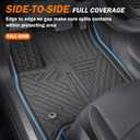 KUST Floor Mats Bed Mat Set for 2023 2024 2025 2026 Chevy Colorado/GMC Canyon Crew Cab, 5FT Truck Bed Liner All Weather Protection TPE Rubber High Edge Heavy Duty