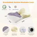 Cervical Neck Pillow Set of 2, Memory Foam Pillow for Neck Pain Relief, Ergonomic Bed Pillow with Neck Support for Side, Back & Stomach Sleepers, King, White