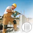 Heavy-Duty 4-Piece SDS Plus Chisel Bit Set - Alloy Steel Concrete Chisels for Demolition & Renovation - Flat, Wide, Pointed & 15 Tile Chisel (250mm/10")