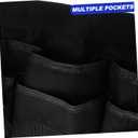 Gardening Tool Apron with 6 Pockets Waterproof Adjustable Waist Tool Pouch Work Belt for Gardeners Cleaners and Diy Projects 13X13X9 Inches