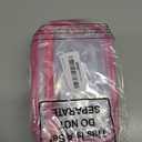 Weewooday 12 Pieces Clear Makeup Bags Cosmetic Storage Bags PVC Zipper Pouches Travel Waterproof Makeup Plastic Case for Women Organizing Toiletries Traveling Bathroom (Medium, Rose Red)