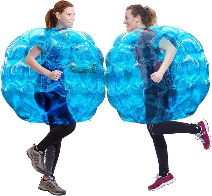 Bumper Balls: Large Inflatable Sumo Ball - Durable PVC Vinyl Material Body Bubble Soccer - Giant Human Hamster Knocker Body Zorb Ball for Kids and Adults Physical Outdoor Toys, Blue