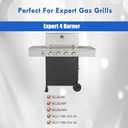 BG2824B Heat Plates Replacement Parts for Expert Grill Parts BG2824BP BG2824BN Heat Shields XG17-096-034-04 XG17-096-034-04 Porcelain Burner Covers 5210050 Heat Tent Grill Accessories