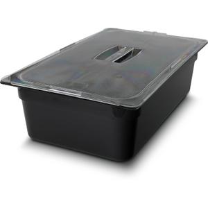 Carlisle FoodService Products 10202B03 StorPlus Full Size Food Pan, Polycarbonate, 6" Deep, Black