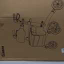 Rollator Walker for Seniors/Adults Foldable Rolling Walker with Seat 330 lbs Capacity 4 Big 8 inch Wheels Hand Grips Adjustable Height Lightweight Carbon Fiber Walker 7206(Black)