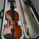 Vasitelan 3/4 Violin for Beginners, Fiddle for Students and Enthusiasts, Acoustic Violin Kit with Case, Bow, Rosin & Manual (Brown)