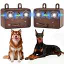 Anti Barking Device for Dogs,Bark Deterrent Device with 3 Frequency Modes & Flashlight, Dog Barking Deterrent Devices for Stopping Barking, Jumping & Bad Behavior, Indoor Outdoor Use(Brown)