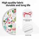Christmas Dinosaur Christmas Tree Skirt 48 Inch Tree Skirt for Holiday Christmas Decorations Xmas Tree Skirt with White Fringed Border