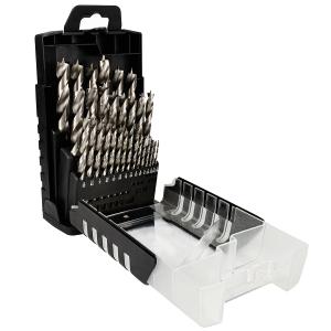 Narwhal Brad Point Wood Drill Bit Set (29 Pack with Storage Case) Carpenters Quality - Drill Splinter-Free Perfect Round Holes in All Types of Wood