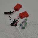 2-Pack 18V for Milwaukee M18 Battery Adapter for Power Wheels Battery Upgrade Conversion Kit with Wire Connectors Fuses 12AWG Wire Power Tool Drill Battery Converter Adapter for Kids Car, RC, DIY, Etc (Red)