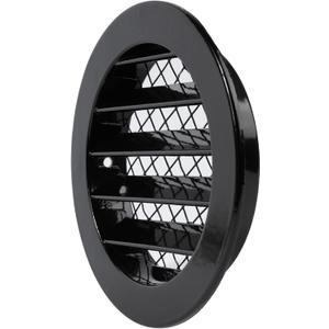 4" Inch Register Vent Cover - Round Aluminum Return Air Vent Cover - Soffit Exhaust Vent - Aluminum Mesh - Grill Cover/Dryer Vent Cover for House, Bathroom, Garage Ventilation - Gable Vent