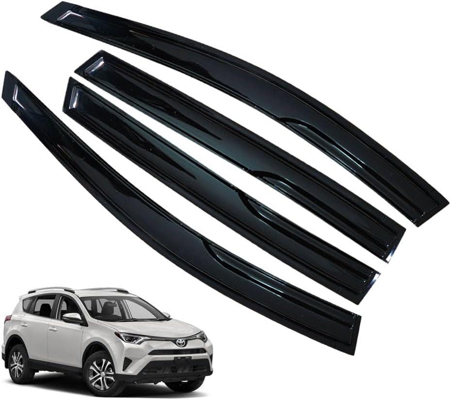 Window Visors Rain Guards for Toyota RAV4 2013 2014 2015 2016 2017 2018 Accessories, Wind Deflectors Vent Shades for Toyota RAV4