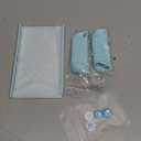 DLseego Protective Case Design for Nintendo Switch OLED Joy-Con Controllers New Model 2021 with Glass Screen Protector and 4 Cute Thumb Grip Caps, Anti-Scratch Baby Skin Touch Grip Cover  Blue