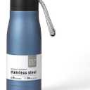 Small Water Bottle 12 oz, Dusgut Insulated Water Bottle,Stainless Steel,Wide Mouth Portable Lid, Air Force Blue