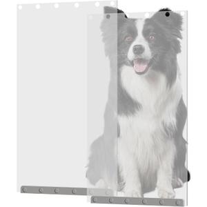 TonGass (2-Pack) Clear Dog Door Flap Replacement Extra Large Compatible with Ideal Pet Products Ruff Weather Dog Doors Model DSRWXL - 15" x 24" Pet Door Flap - Fit for Extra Large Pets (up to 120 lbs)