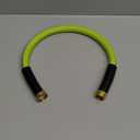 Atlantic Heavy Duty Garden Hose 2 ft x 5/8 Inch Green Color, Short Connection Leader Hose with Male-Female Connectors (2 Feet)
