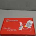 Brembo Brake Caliper Covers, 2Pcs Aluminum Alloy Red Disc Brake Caliper Cover Car Universal Disc Brake Caliper Fake Covers Left amp Right Accessories Refit(M)