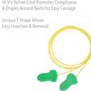 Howard Leight by Honeywell Maximum Lite Low Pressure Corded Disposable Foam Earplugs, Box of 100 Pairs (LPF-30) ,Green