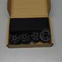 Under Couch Blocker for Pets &Toys, Under Bed Blocker for Furniture Gap Guard Stops Lost Toys, Adjustable Elastic Strap with Level Feet Easy Install Fits Right-Angle Furniture Legs (L132 H5) (Black)