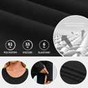 Fisoew Womens Long Sleeve T Shirts Crew Neck Basic Fall Fitted Tops Running Yoga Athletic Shirts with Thumb Hole (Black)