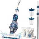 ENHULK Cordless Pool Vacuum, Upgraded Dual Mode, 22 GPM Powerful Suction, 13.4" Wide Head & 98.4" Telescopic Pole, 4 Filter Units, 1H Runtime, Handheld Pool Cleaner for Above/Inground Pools, PC20