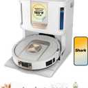 Shark Robot Vacuum & Mop Combo, PowerDetect ThermaCharged NeverTouch Pro, Self-Emptying, Self-Refill with Heated Mop Cleaning, 60-Day Capacity, 30-Day Tank, 6 PowerDetect Technologies, White, AV2900XE
