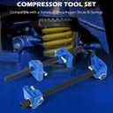 Orion Motor Tech Macpherson Strut Spring Compressor Tool Set with 10.5" Range, Dual Heavy-Duty Coil Spring Compressor Tools with 1/2" Square Drive, 13/16" Hex Auto Tool Set for Suspension Work, Blue