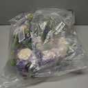 SEMONONIA Artificial Bridesmaid Bouquets 4Pcs 7 Inch Bridesmaid Bouquets Fake Floral Silk Rose Handmade for Wedding Holding Flowers, Bridal Shower, Engagement Wedding Ceremony Anniversary Lilac