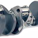 Scat Enterprises Crankshaft, Pro Stock 9000 Series, 3.750 in Stroke, External Balance, Cast Iron, 2-Piece Seal, Small Block Chevy, Each