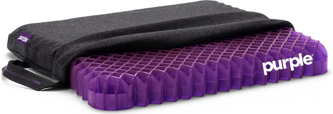 Purple Royal Seat Cushion, Portable 2 Inch Gel Seat Cushion, GelFlex Grid