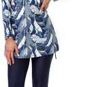 Ababalaya Fully Covered Swimsuits 3 Pieces Full Covered Burkini Swimwear with Swimming Cap (US, Alpha, Large, Regular, Regular, Floral 4)