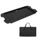 7034 Cast Iron Griddle Plate with Carry Bag for Weber Traveler Grills 9010001 9020001，Upgrade Flat Top Griddle Replacement Part for 9030001 9013001 9011701 Weber Traveler Portable Gas Grills, Black