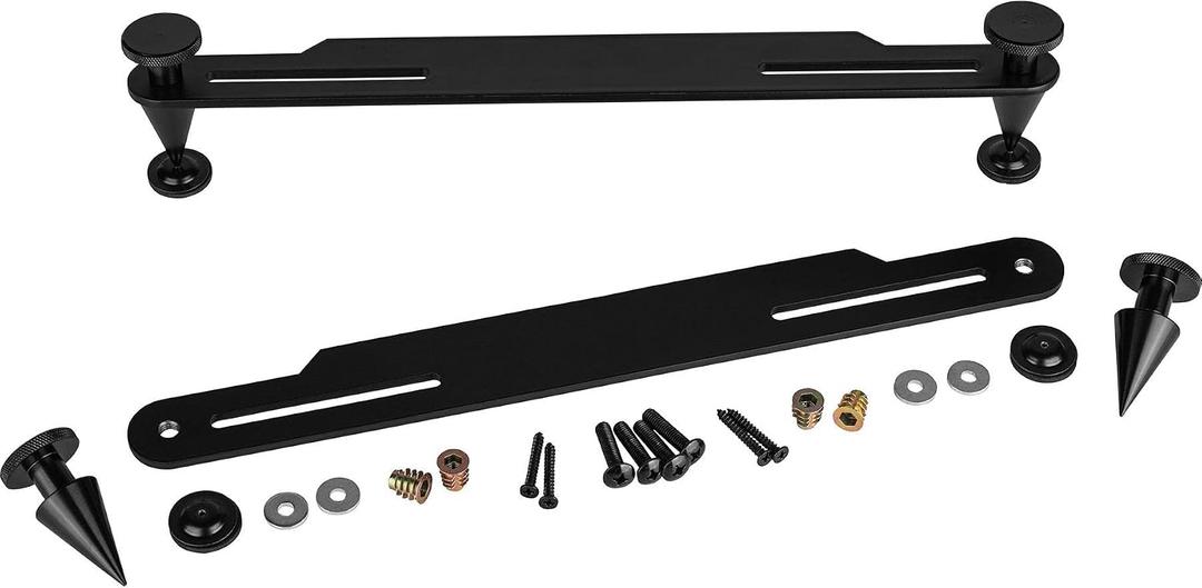 Dayton Audio OS-2M Outrigger HD Speaker Spike Set Medium with Black Steel Base 2 Pcs